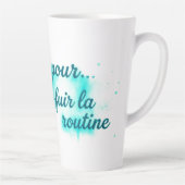 Inhalo pour fuir la routine | Design aquarelle inh カフェラテマグ (右)