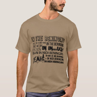 INHE BENINGING BEGINNING retro friends Tシャツ
