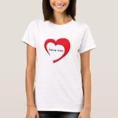 Inima Mea IIのTシャツ(ライトで赤い) Tシャツ (正面)