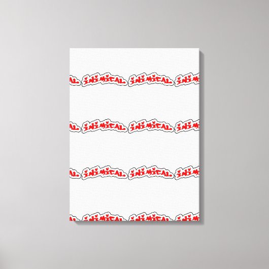 Inimicalロゴの引き伸ばしキャンバス印刷 キャンバスプリント (正面)