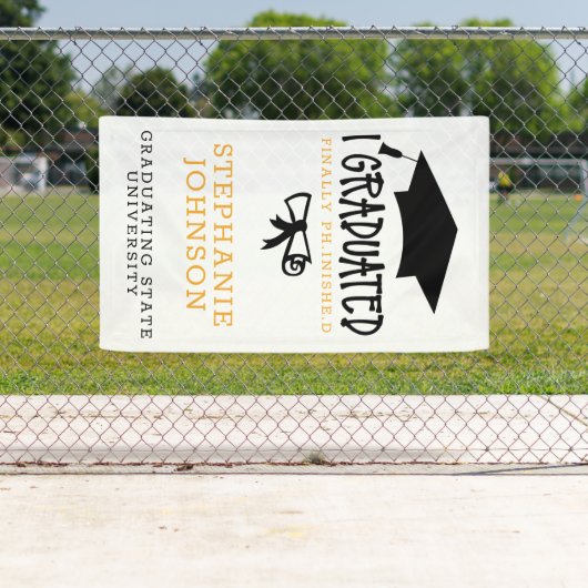 INISHE.D PHD大学院を卒業 横断幕 (インサイチュ)