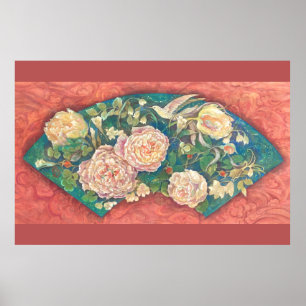 Inishie Bouquet: Antique Rose Fan ポスター