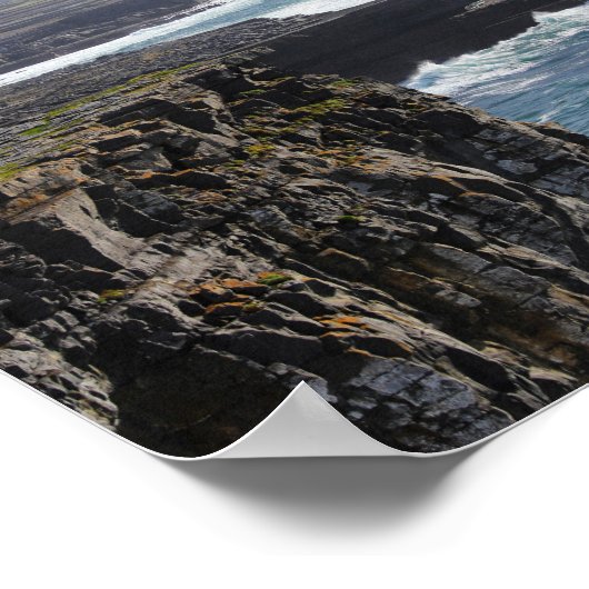 Inishmoreの崖 – South View ポスター (角)