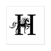 Init上の神話ユニコーン独身のシルエットはっきりした セルフインキングスタンプ (デザイン)