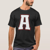 Initial A Monogram A Letter A Capital Alphabet Tシャツ (正面)