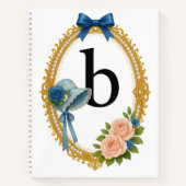 Initial B Writing Personalized Regency ノートブック (正面)