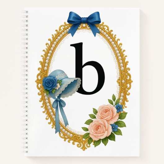Initial B Writing Personalized Regency ノートブック (正面)