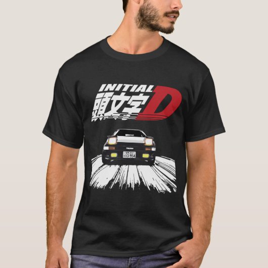 Initial D -  AE86 CHASE Tシャツ (正面)