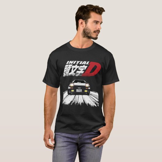 Initial D -  AE86 CHASE Tシャツ (正面フル)