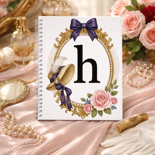 Initial H Personalized Teacher Gift Regency ノートブック