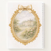 Initial J Personalized Gift Elegant Regency ノートブック (裏面)