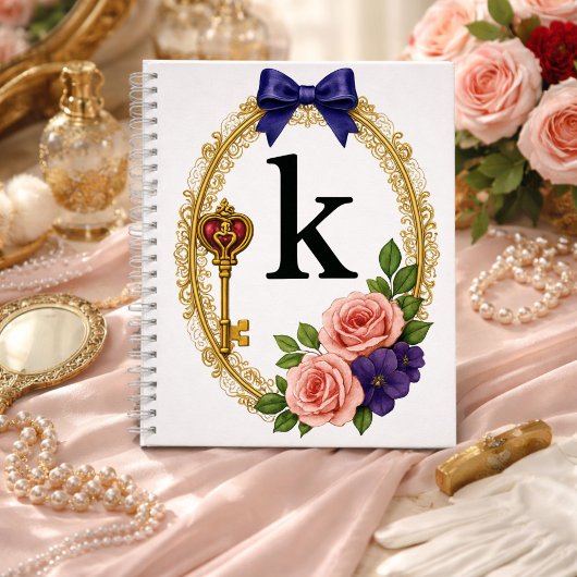 Initial K Meaningful Gift Elegant Regency ノートブック