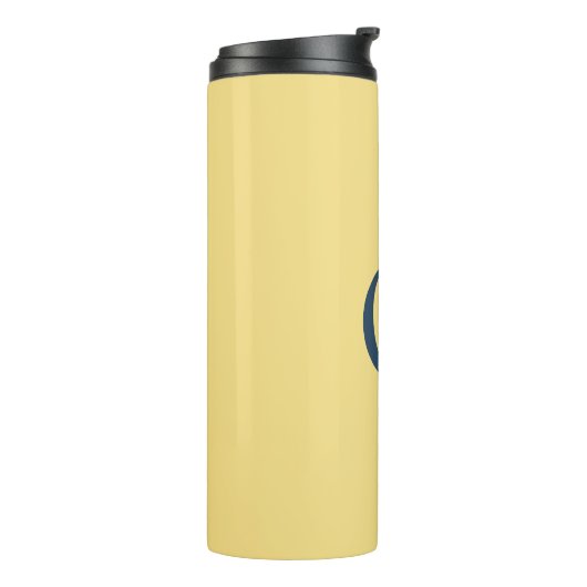 Initial Letter Monogram Jasmine Slate Grey Plain タンブラー (回転左)