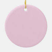 Initial Letter Monogram Light Pink Plain Chic セラミックオーナメント (裏面)