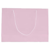 Initial Letter Monogram Light Pink Plain Chic ラージペーパーバッグ (裏面)