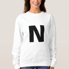 Initial Letter Monogram Modern Stylish Trendy スウェットシャツ