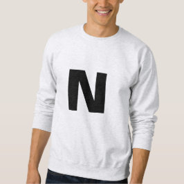 Initial Letter Monogram Modern Trendy Personalized スウェットシャツ