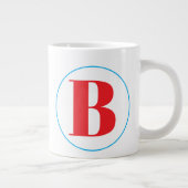 Initial letter with circle stylish ジャンボコーヒーマグカップ (右)