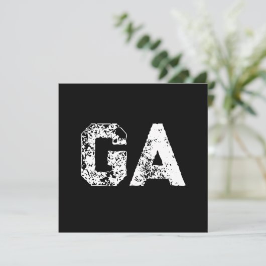 Initial Letters Monogram Black White Plain Simple  (スタンド正面)