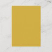 Initial Letters Monogram Gold & Blue Plain Simple エンクロージャーカード (裏面)