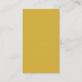 Initial Letters Monogram Gold & Blue Plain Simple エンクロージャーカード (裏面)