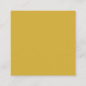 Initial Letters Monogram Gold & Blue Plain Simple エンクロージャーカード (裏面)