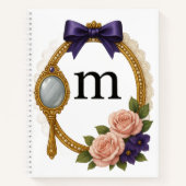 Initial M Personal Writing Elegant Regency ノートブック (正面)