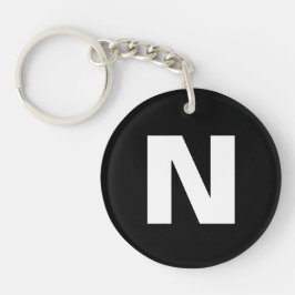 Initial Monogram | Modern Stylish Trendy Letter キーホルダー