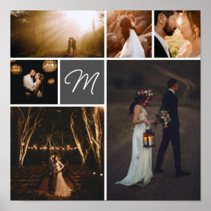 Initial Photo Collage ポスター