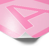 Initial poster letter, Nursery decoration フォトプリント (角)