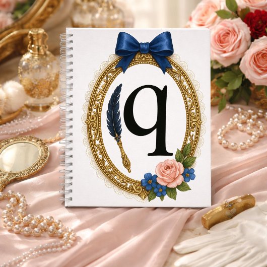 Initial Q Creative Writing Elegant Regency ノートブック