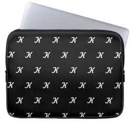 Initial Tablet Case (Black & White) ラップトップスリーブ