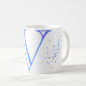 initial V mug コーヒーマグカップ (正面右)