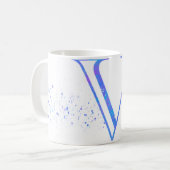 initial V mug コーヒーマグカップ (正面左)