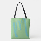 initial with name pastel colors nice トートバッグ (裏面)
