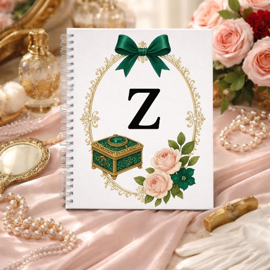 Initial Z Keepsake Gift Regency Elegant ノートブック