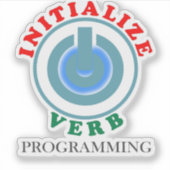Initialize Verb in Cobol Programming Sticker シール (正面)