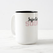 Injector Squad Med Spa Cosmetic Injector ツートーンマグカップ (正面左)