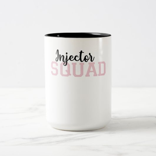 Injector Squad Med Spa Cosmetic Injector ツートーンマグカップ (中央)