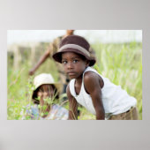 Injured child in the grass. ポスター (正面)