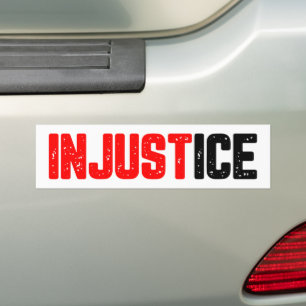 Injustice ICE Out Protest 反ICE バンパーステッカー