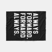 Ink &amp; Impressions Always Forward _ Forward Alw フリースブランケット (正面(横))