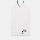 Ink Anemone Minimalist Flower Brushstroke Art on  ギフトタグ (裏面)