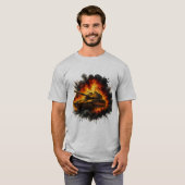 Ink Blast Tank – Military Explosion Art T-Shirt Tシャツ (正面フル)