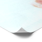 INK BLOT Psychology Inkblot test Ninth blot Rorsch ポスター (角)