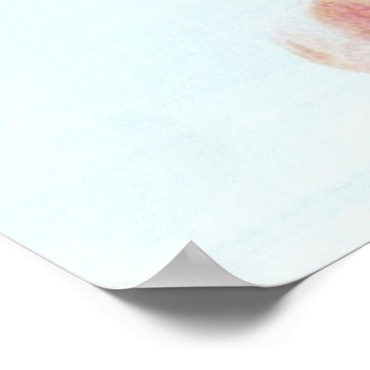 INK BLOT Psychology Inkblot test Ninth blot Rorsch ポスター (角)