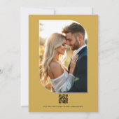 Ink Blue, Slate Green & Winter Sand Wedding 招待状 (裏面)