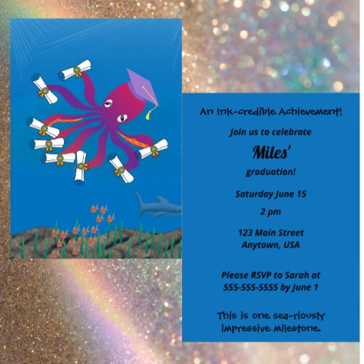 Ink-credible Achievement Grad Party 招待状