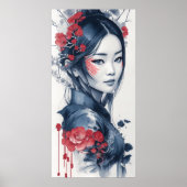 Ink drawing of Vietnamese Lady ポスター (正面)