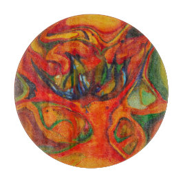 Ink flower カッティングボード